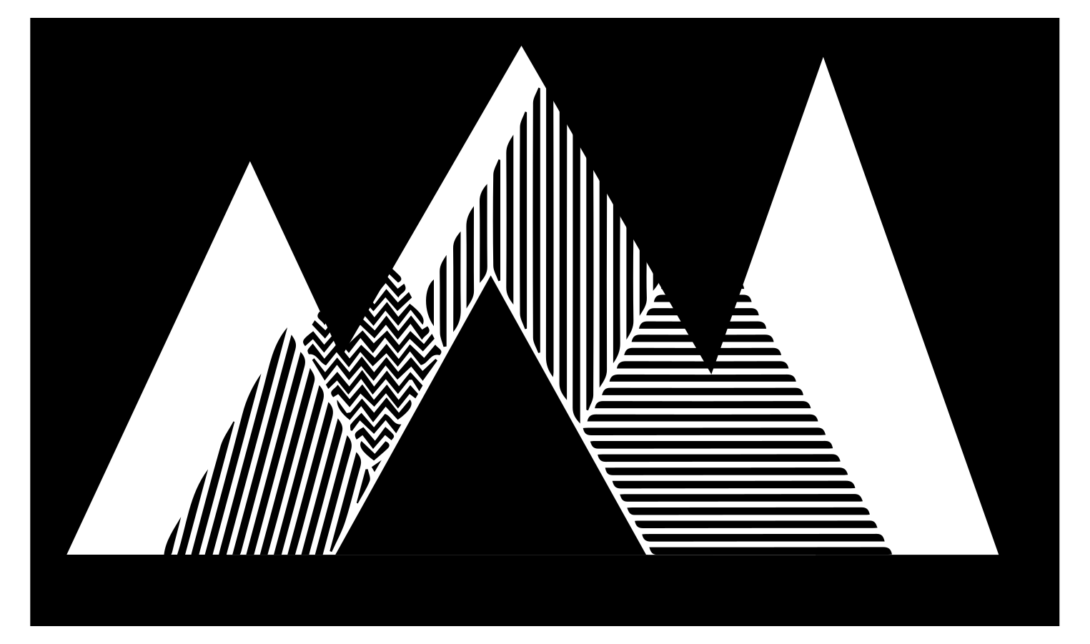 Stylish zigzag pattern vinilne preproge z vzorci - TenStickers