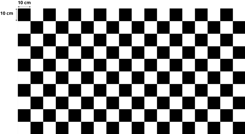 Black and white plaid vinilne preproge z vzorci - TenStickers
