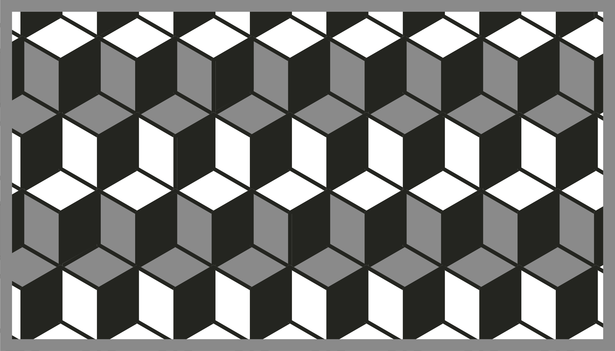 Cubic pattern vinilne preproge z geometrijskimi vzorci - TenStickers
