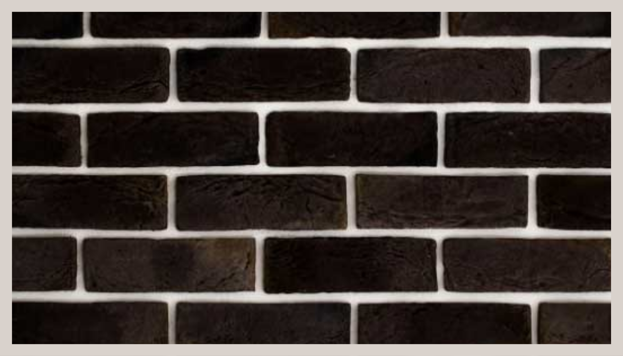 črni vzorec opeke Vinilna preproga s kamnitim vzorcem - TenStickers