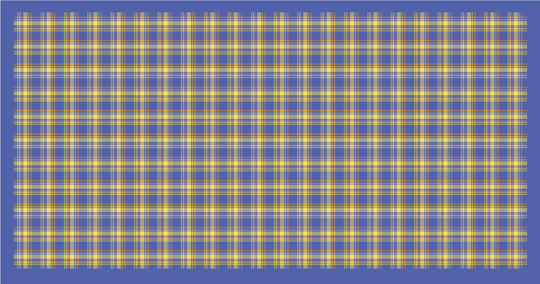 Yellow plaid pattern vinilna preproga s črtami - TenStickers