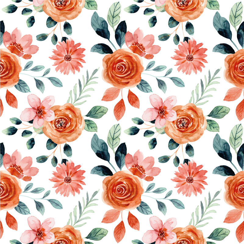 Cvetlična vinilna preproga cvetlično veselje - TenStickers