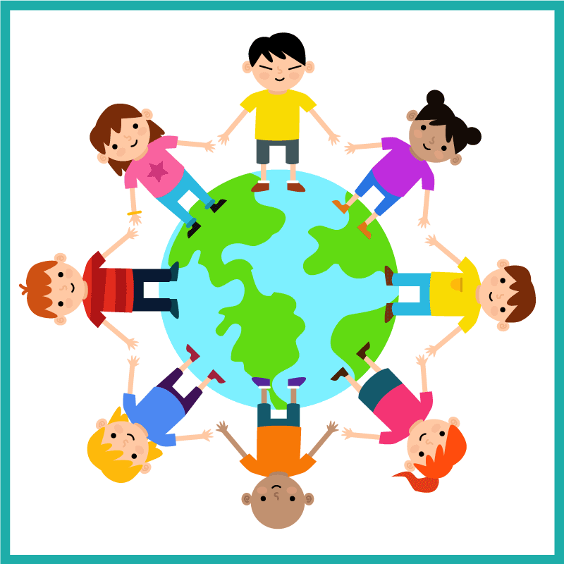 Svet se drži za roke Vinilne preproge v drugih vzorcih - TenStickers