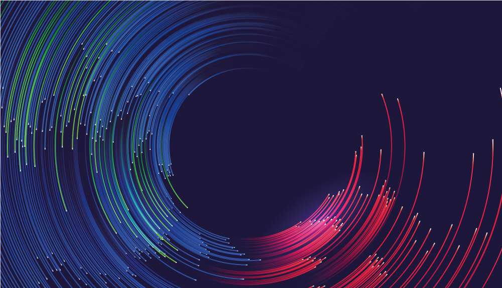 Vrtinčasti barvni valovi sodobne vinilne preproge - TenStickers