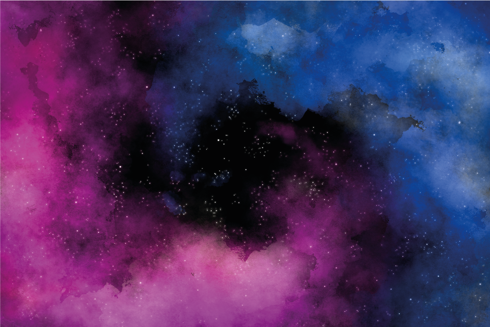 Barvna spiralna meglica galaksija moderna preproga - TenStickers