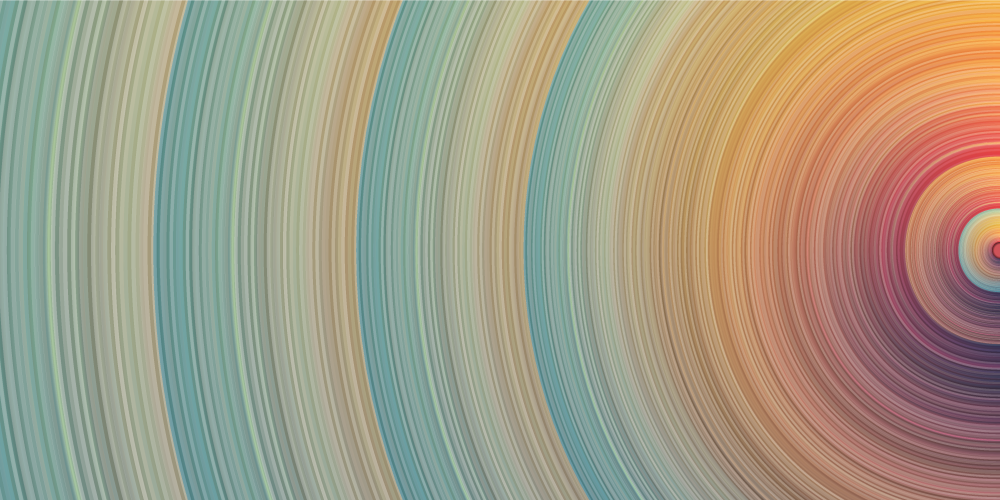 Spiralni barvni valovi minimalistična vinilna preproga - TenStickers