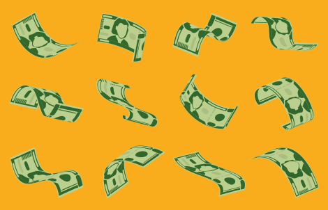 Vzorec denarnega toka sodobne vinilne preproge - TenStickers