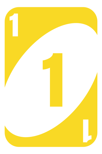 Rumena številka ena Vinilna preproga z igre - TenStickers