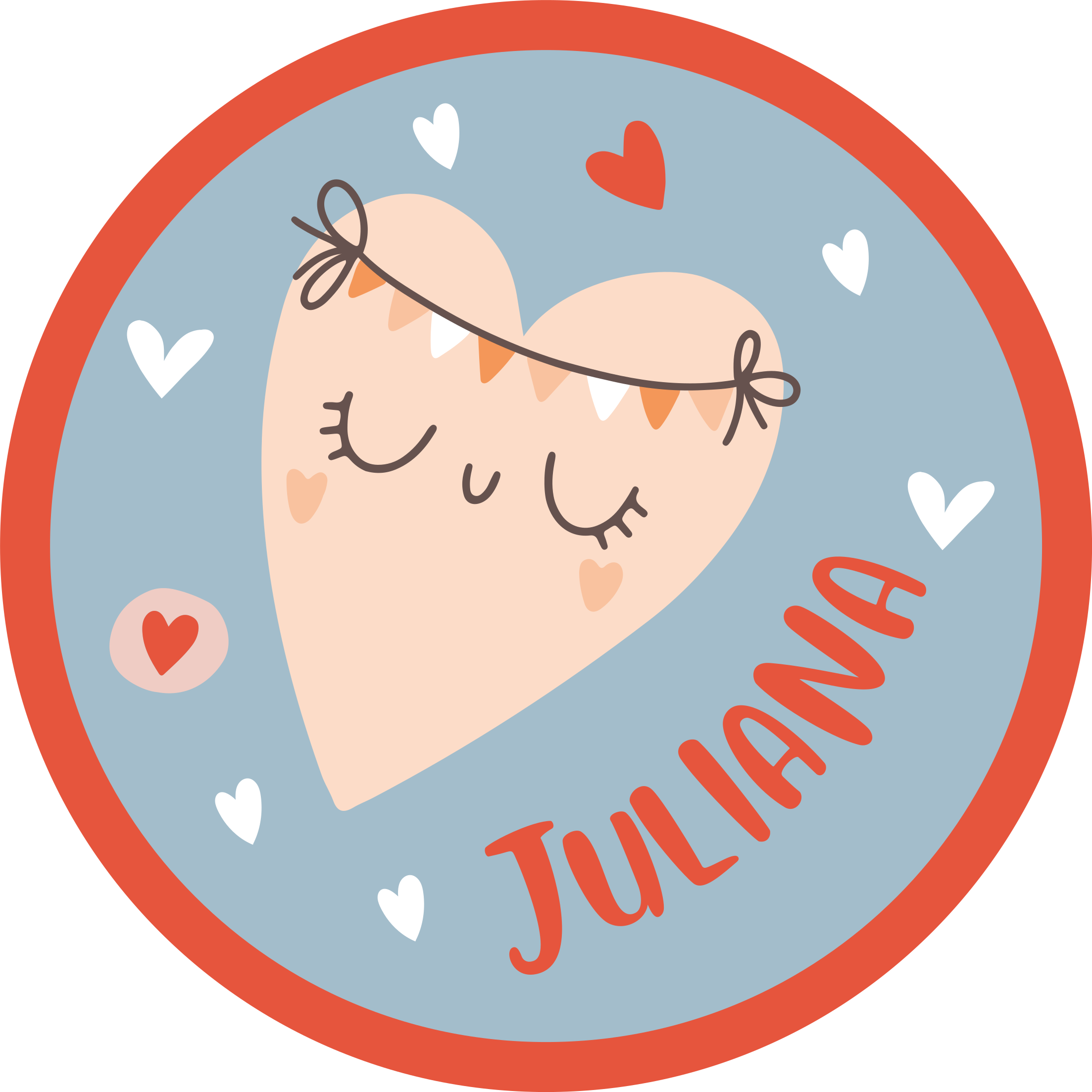 Srce z imenom Vinilne preproge v drugih vzorcih - TenStickers