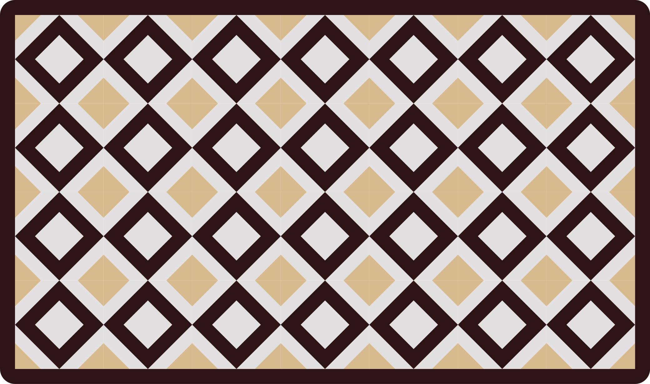 Diamon element vinilne preproge z geometrijskimi vzorci - TenStickers