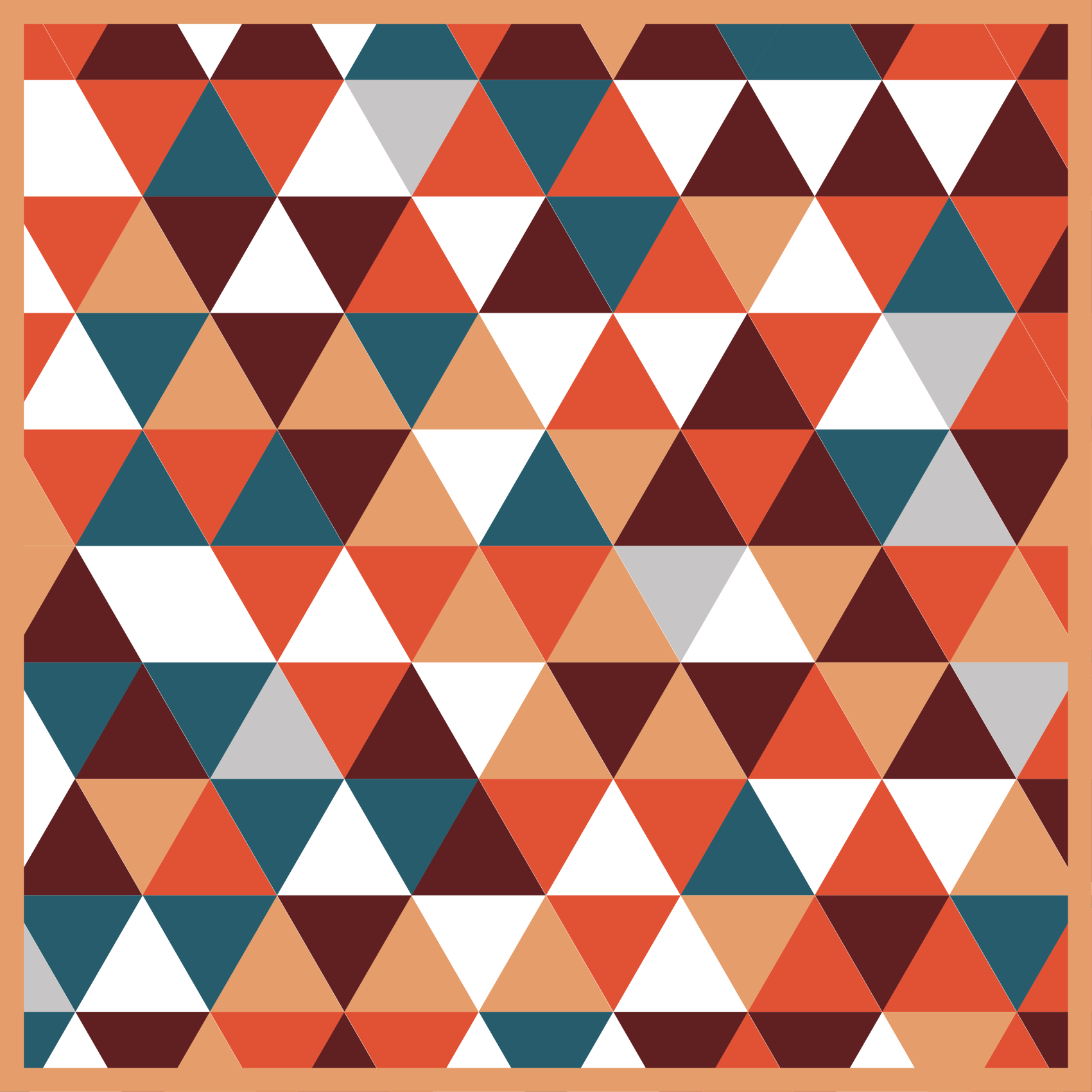 Triangular mosaic pattern vinilne preproge - TenStickers