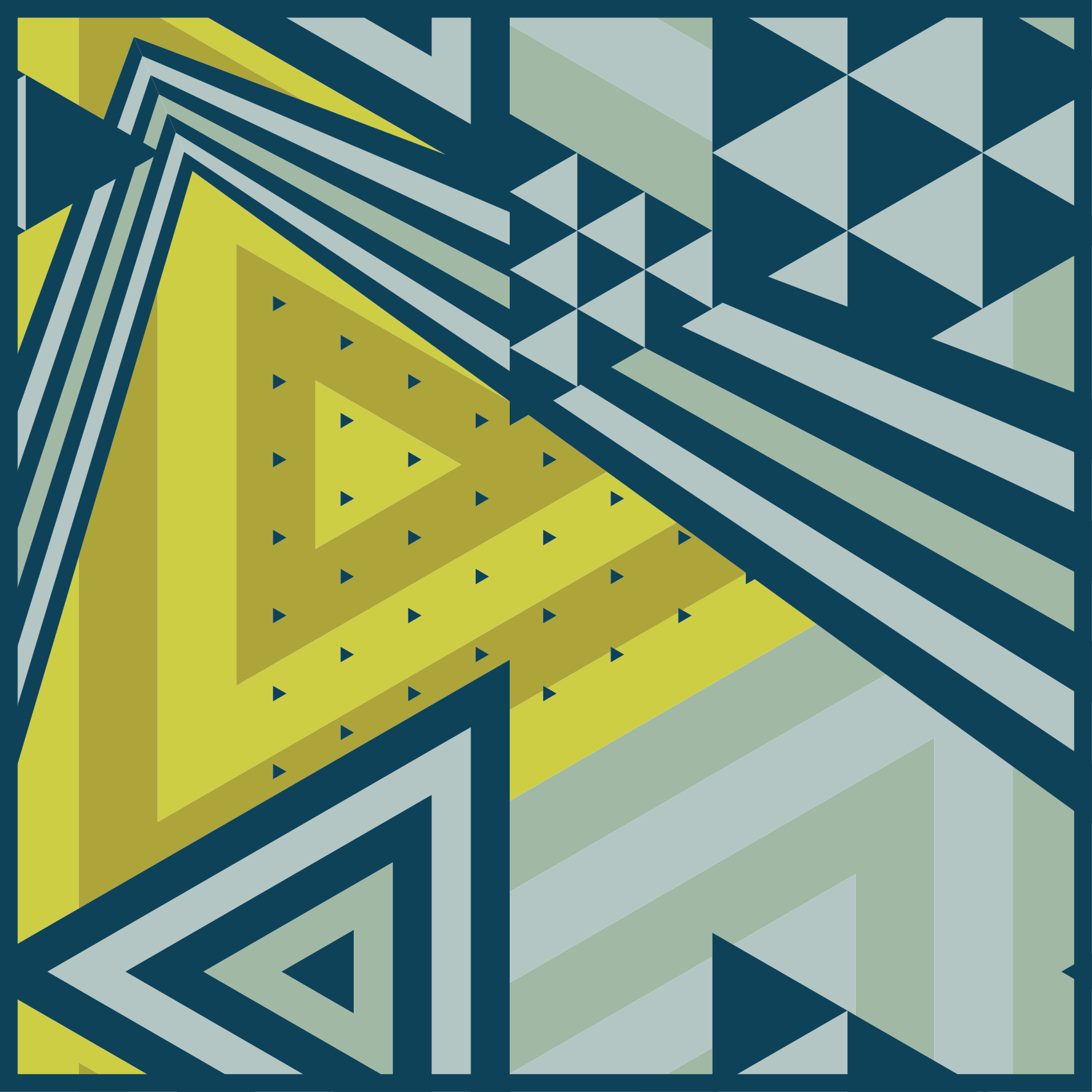 Trikotni elementi Vinilne preproge z geometrijskimi vzorci - TenStickers