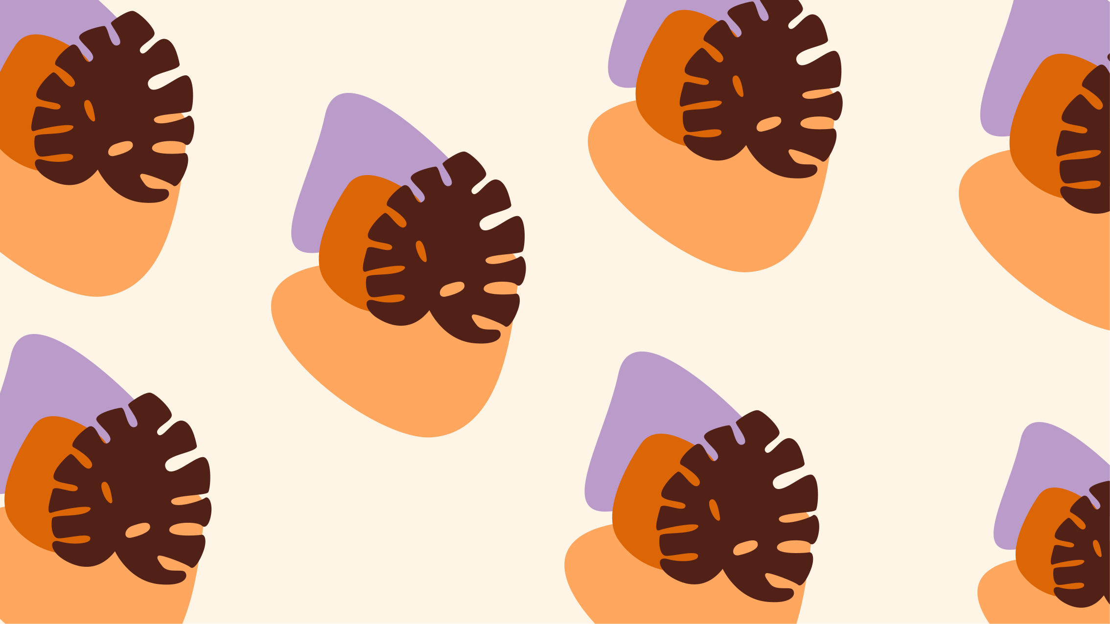 Barvite oblike listov Naravne vinilnea preproga - TenStickers