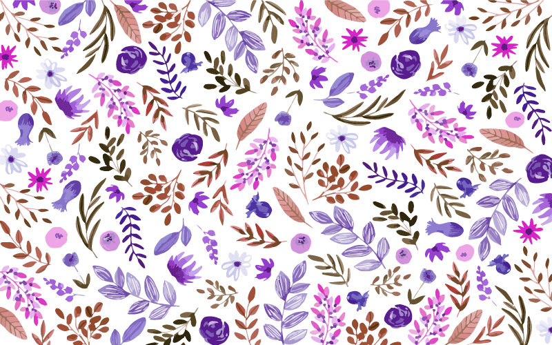 Naravni vzorec cvetlična vinilna preproga - TenStickers