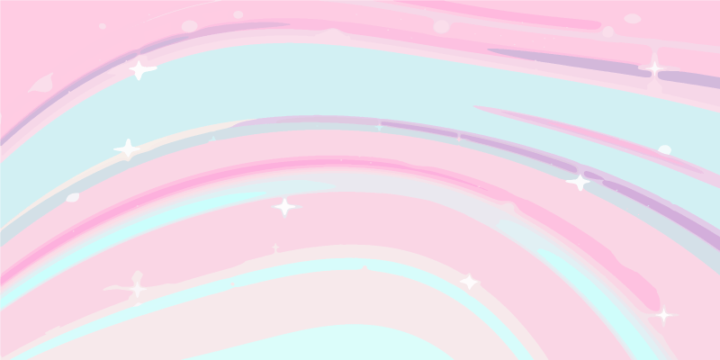 Roza in modra preproga z mešanico akvarela - TenStickers