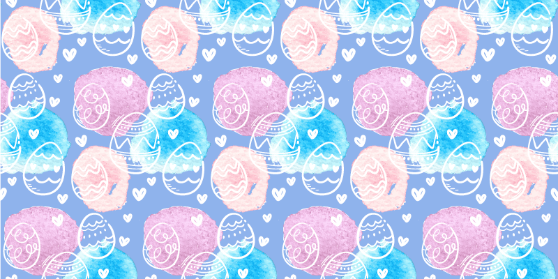 Pisana velikonočna jajca Vinilne preproge v drugih vzorcih - TenStickers