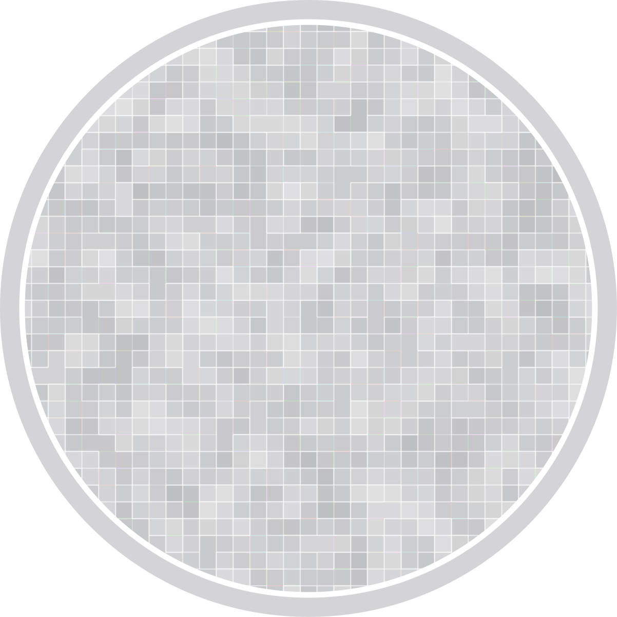 Eleganten mozaični vzorec Vinilna preproga za kopalnico - TenStickers