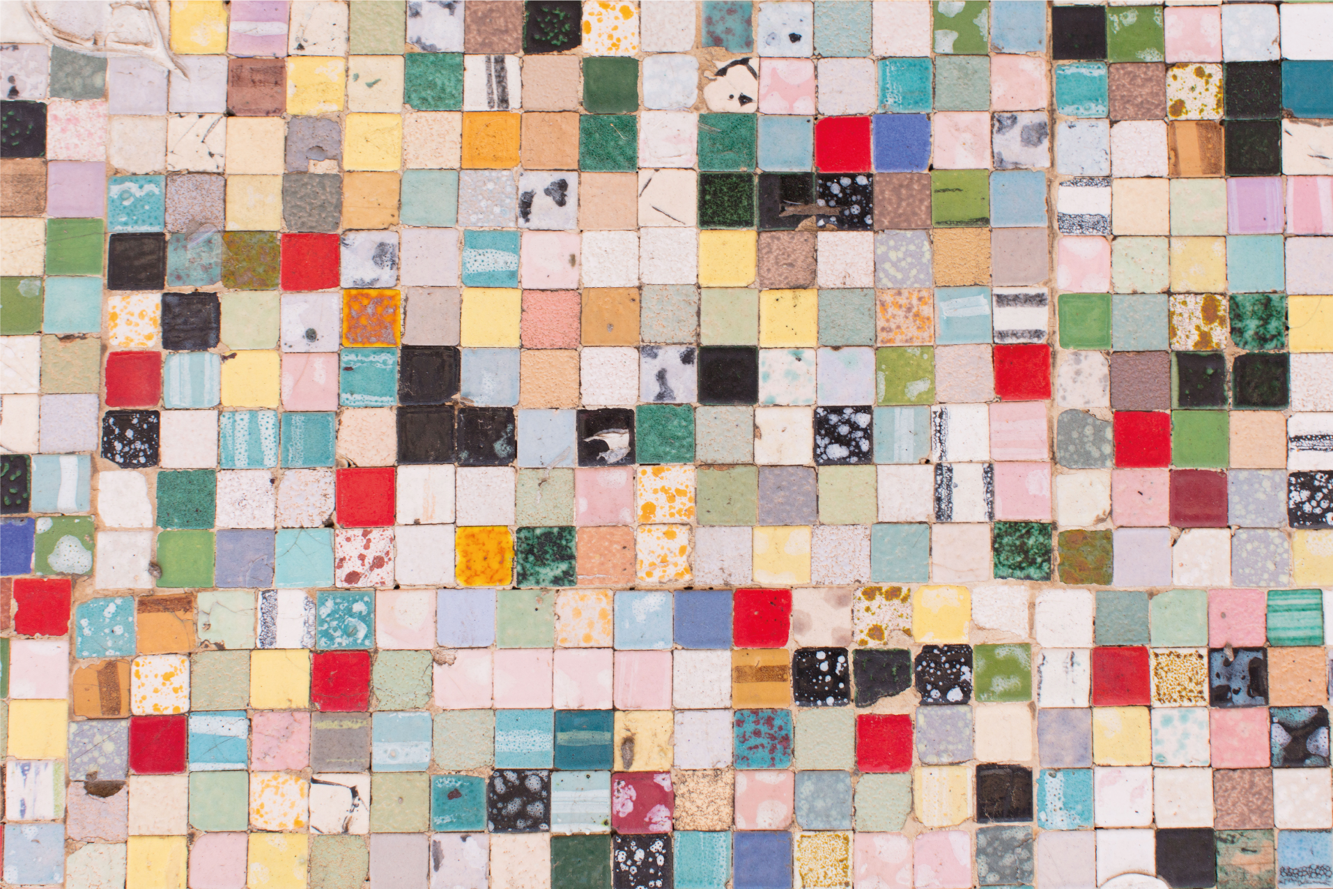 Stare pisane ploščice Vinilna preproga za kopalnico - TenStickers