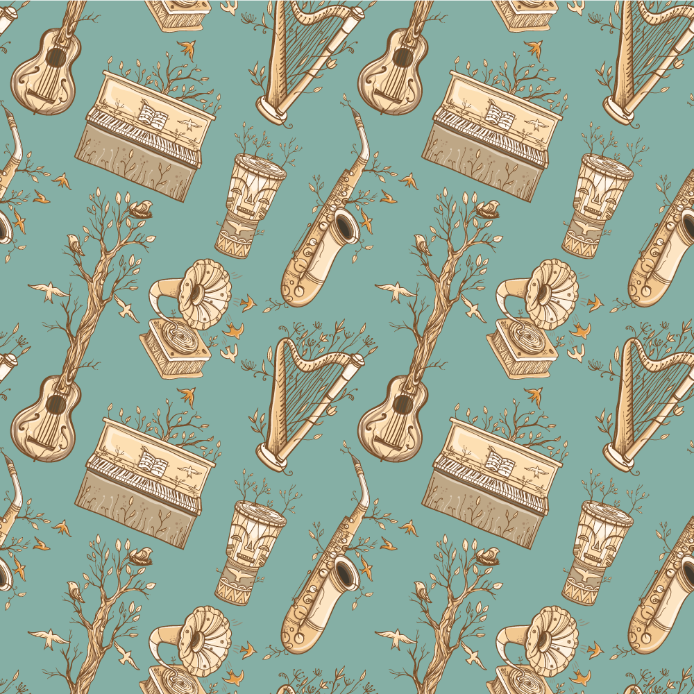 Koncept glasbil Vinilne preproge v drugih vzorcih - TenStickers