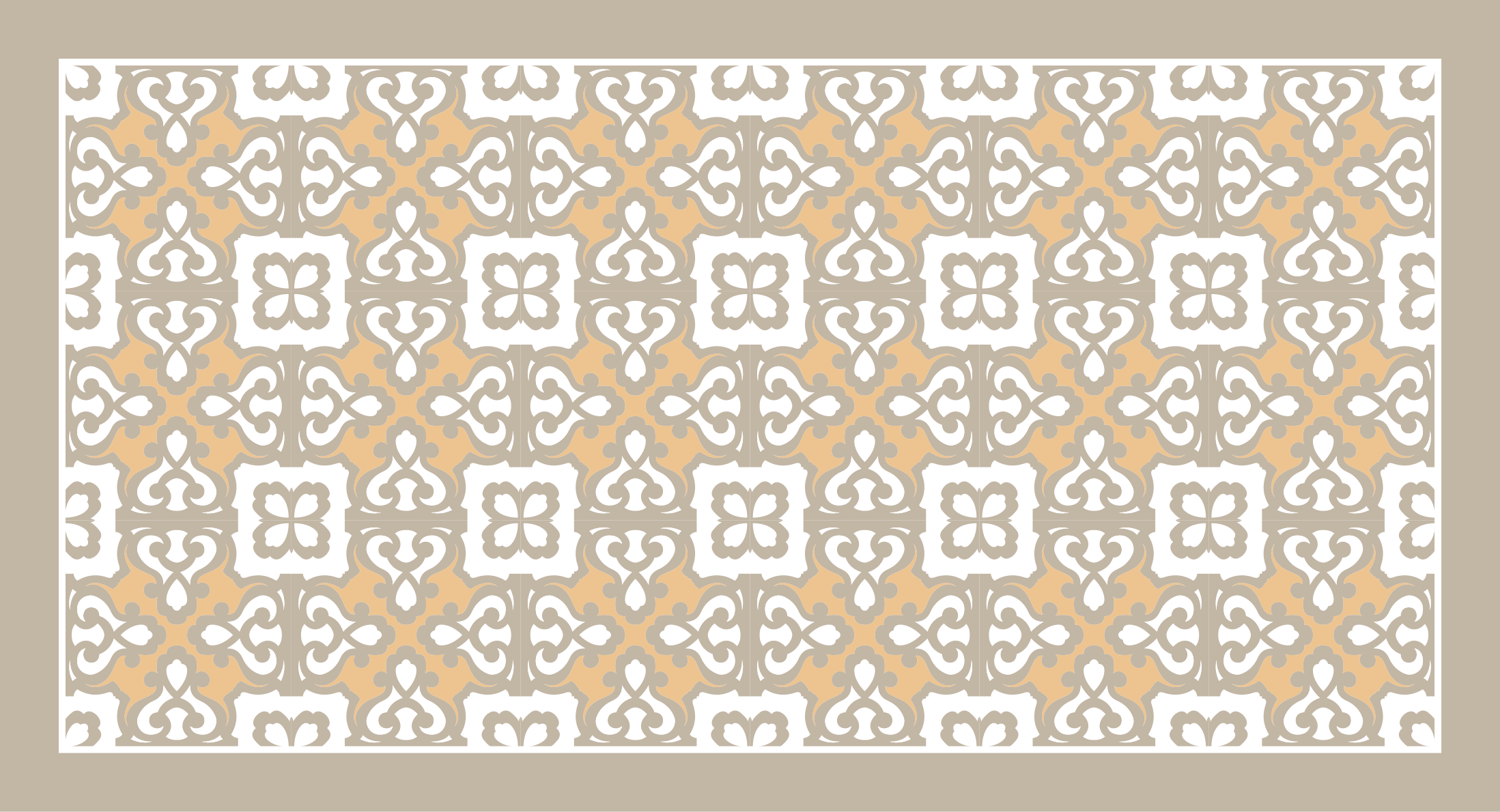 Elegant patterned accents vinilna mozaik preproga - TenStickers