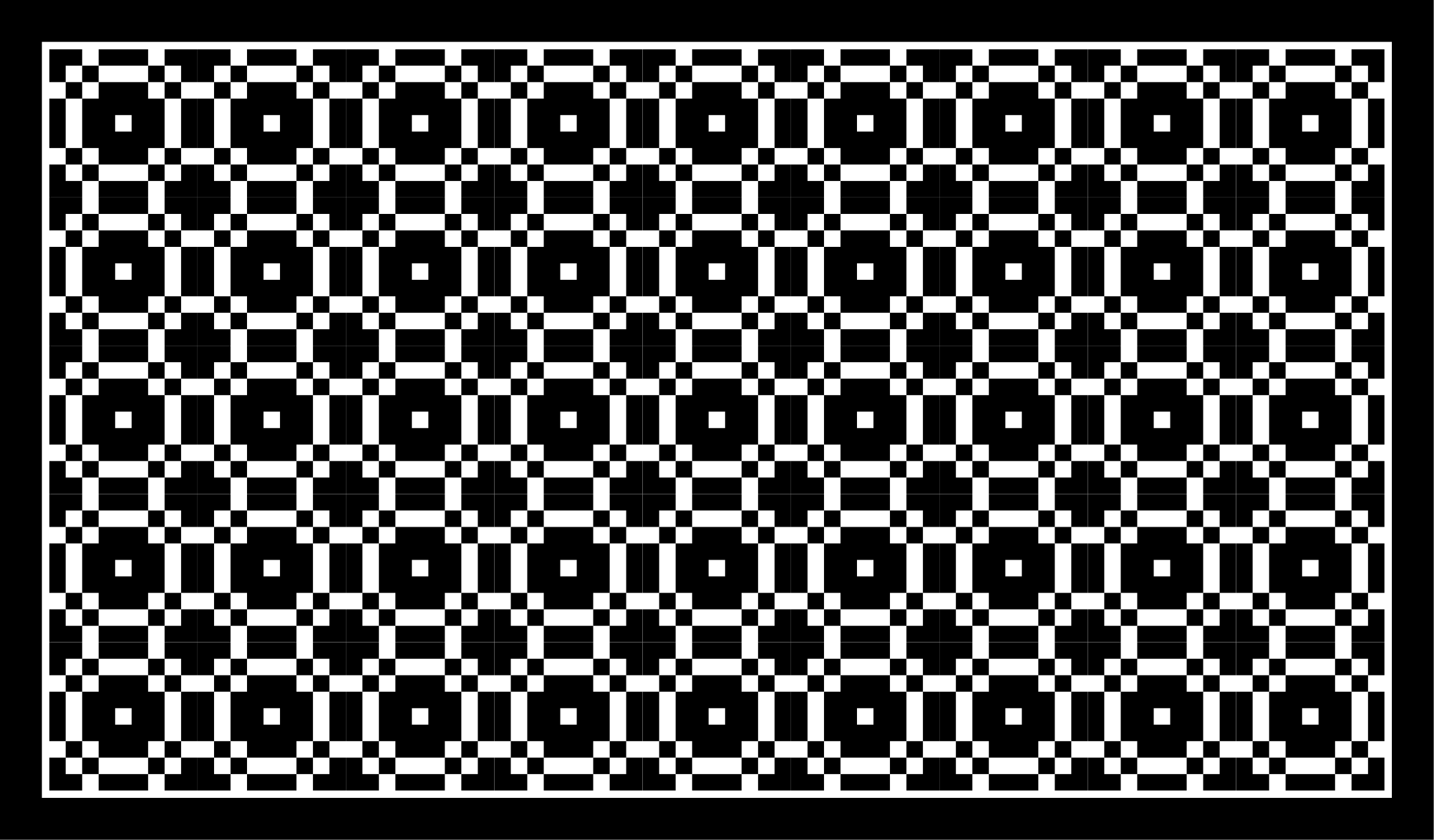 črno -beli preprogi z majhnimi kvadratki - TenStickers