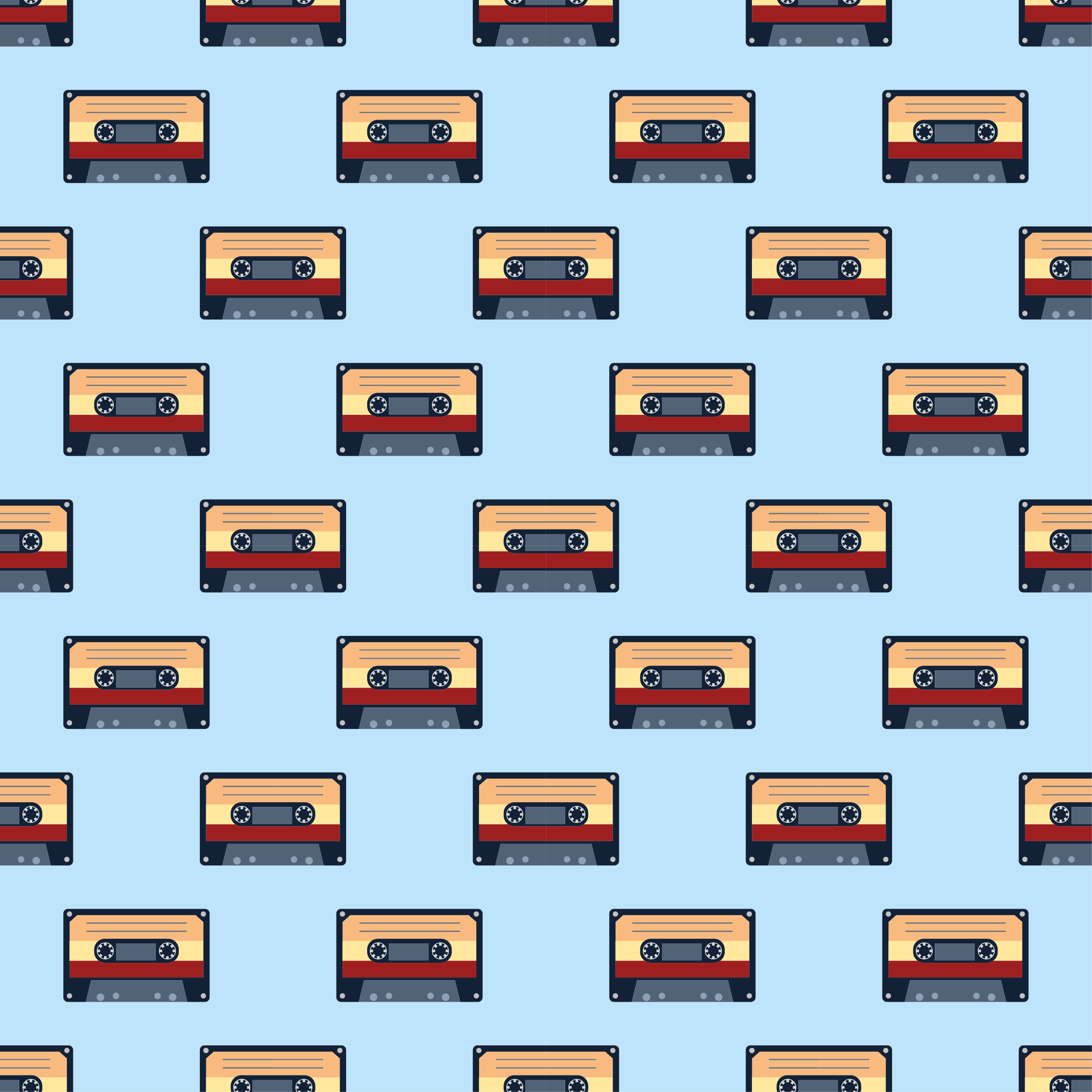 Vintage cassette idea vinilne preproge v drugih vzorcih - TenStickers
