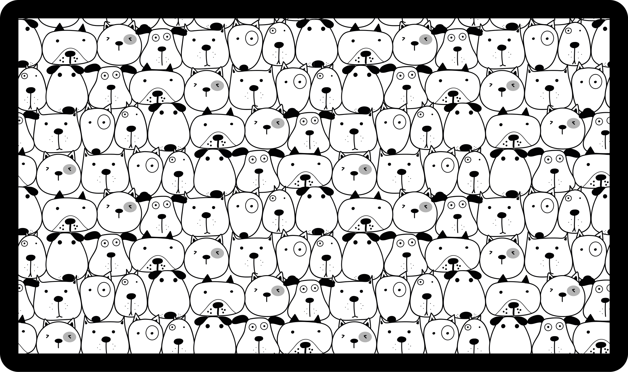 Ljubke podobe bitij Tepih z živalskim potiskom - TenStickers