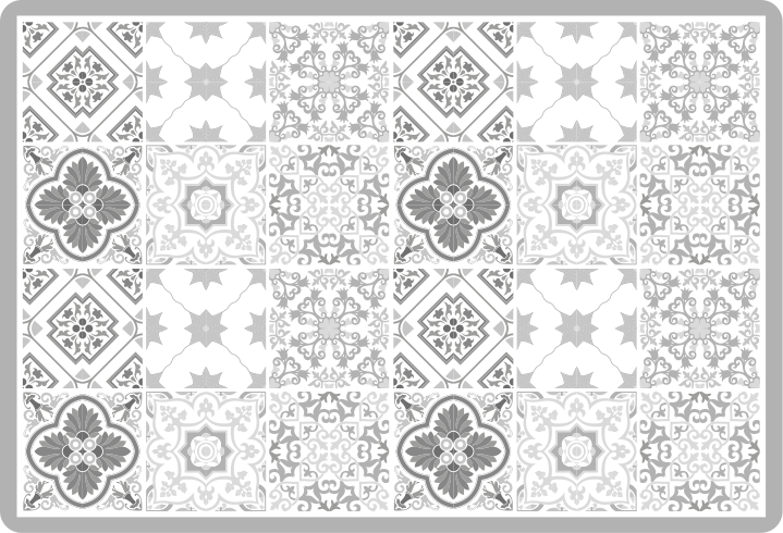 Maroške sive ploščice v kopalnici - TenStickers