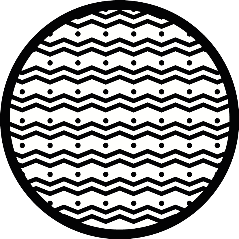 Wavy dot pattern vinilne preproge z geometrijskimi vzorci - TenStickers
