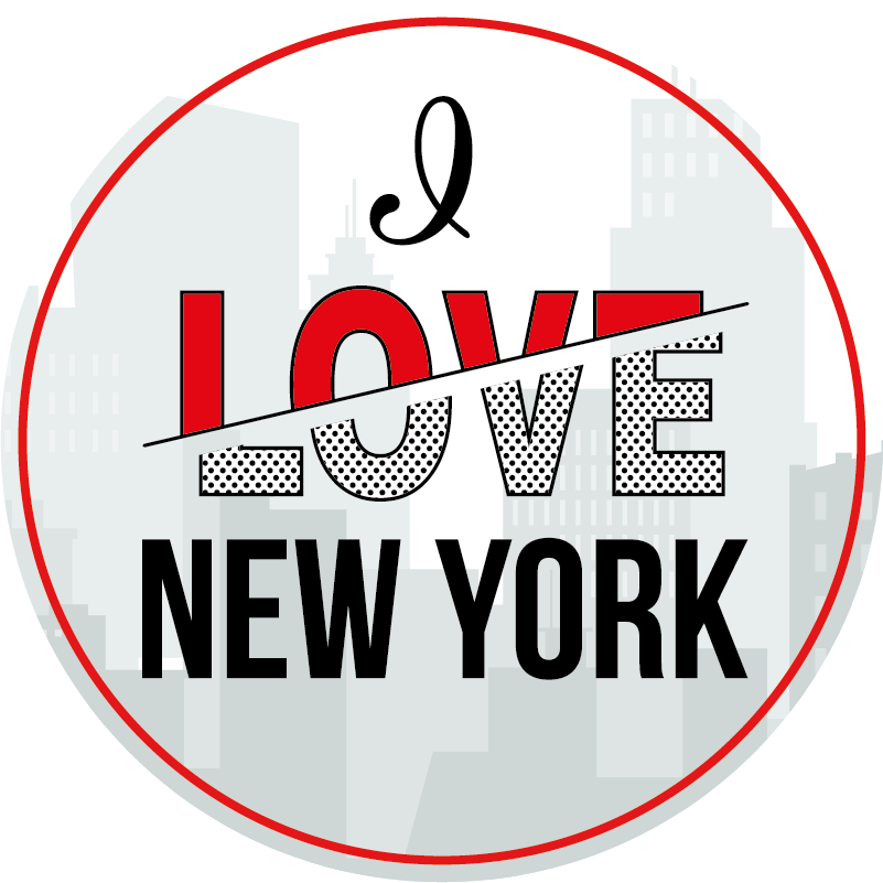 Obožujem new york vinilne preproge z napisom - TenStickers