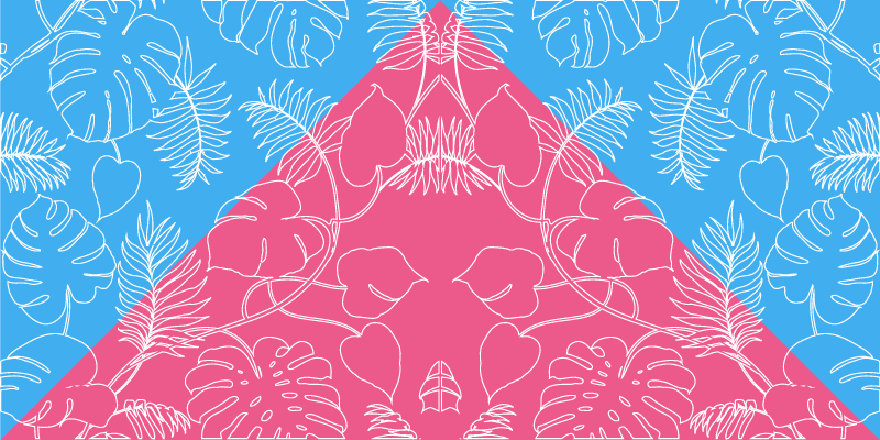 Tropical leaf idea naravne vinilne preproge - TenStickers