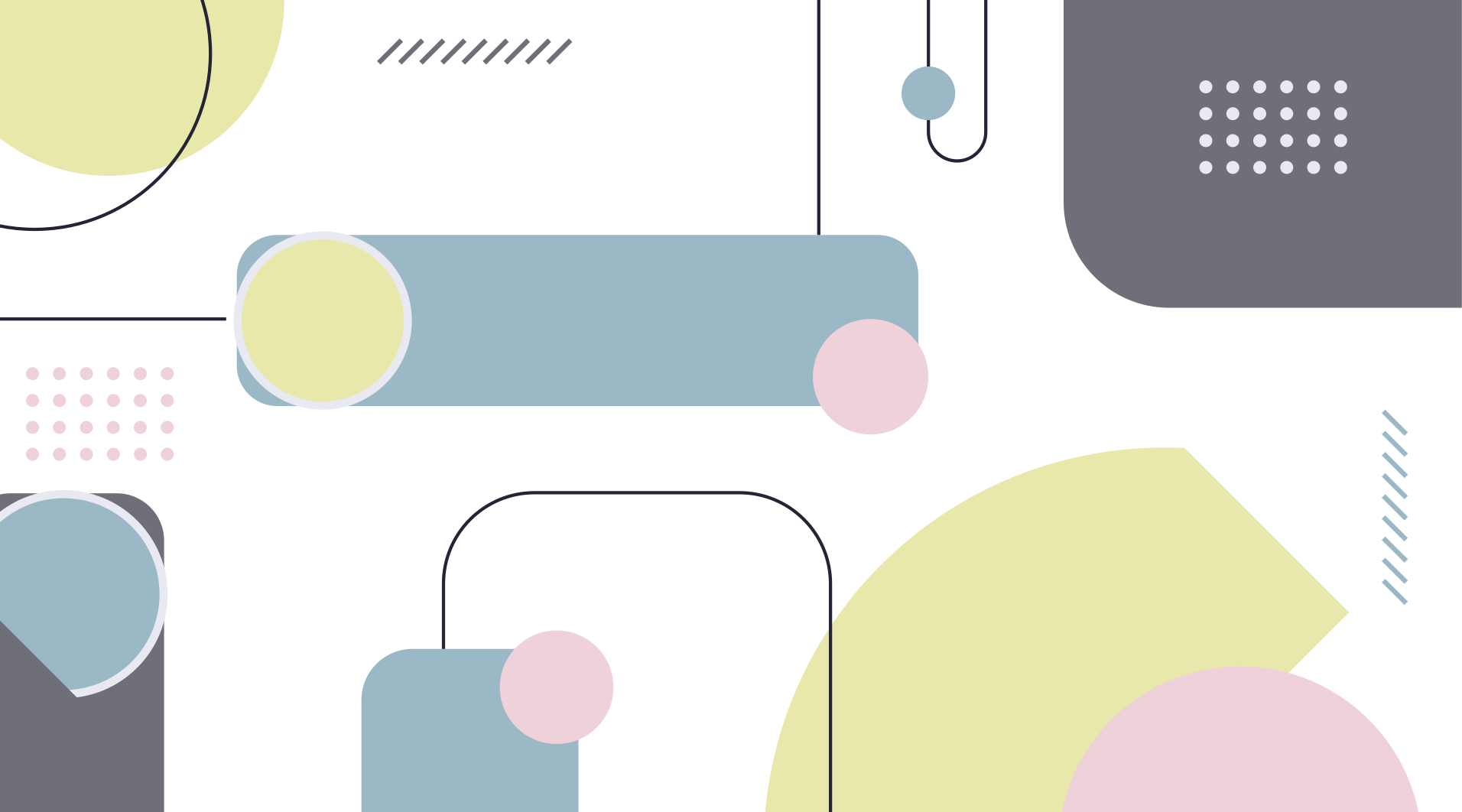 Pastel geometric shapes vinilne preproge z vzorci - TenStickers