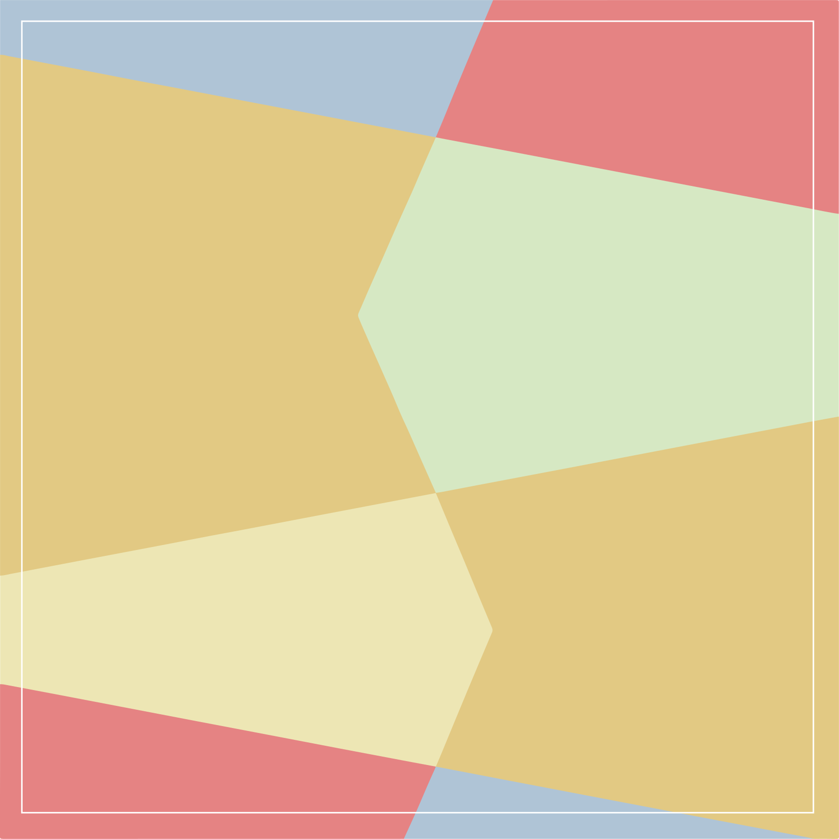 Lively geometric composition vinilne preproge - TenStickers