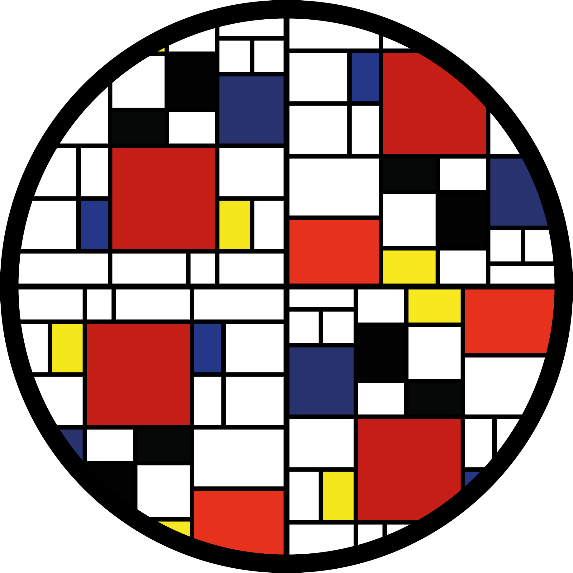 Color block layout sodobne vinilne preproge - TenStickers