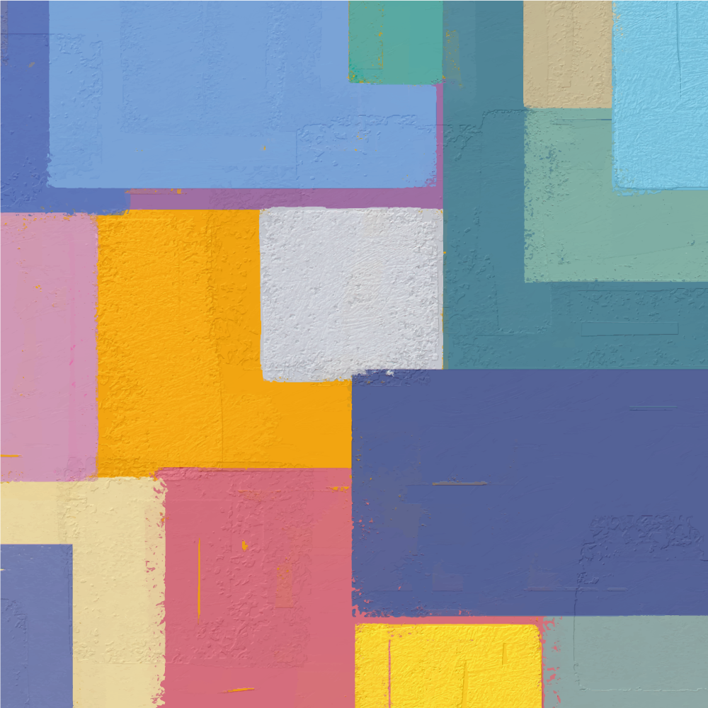 Vibrant abstract cubes vinilne preproge z vzorci - TenStickers