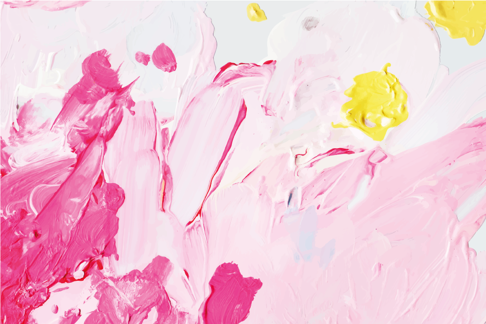 Abstract swirls in pink vinilna preproga za najstnike - TenStickers