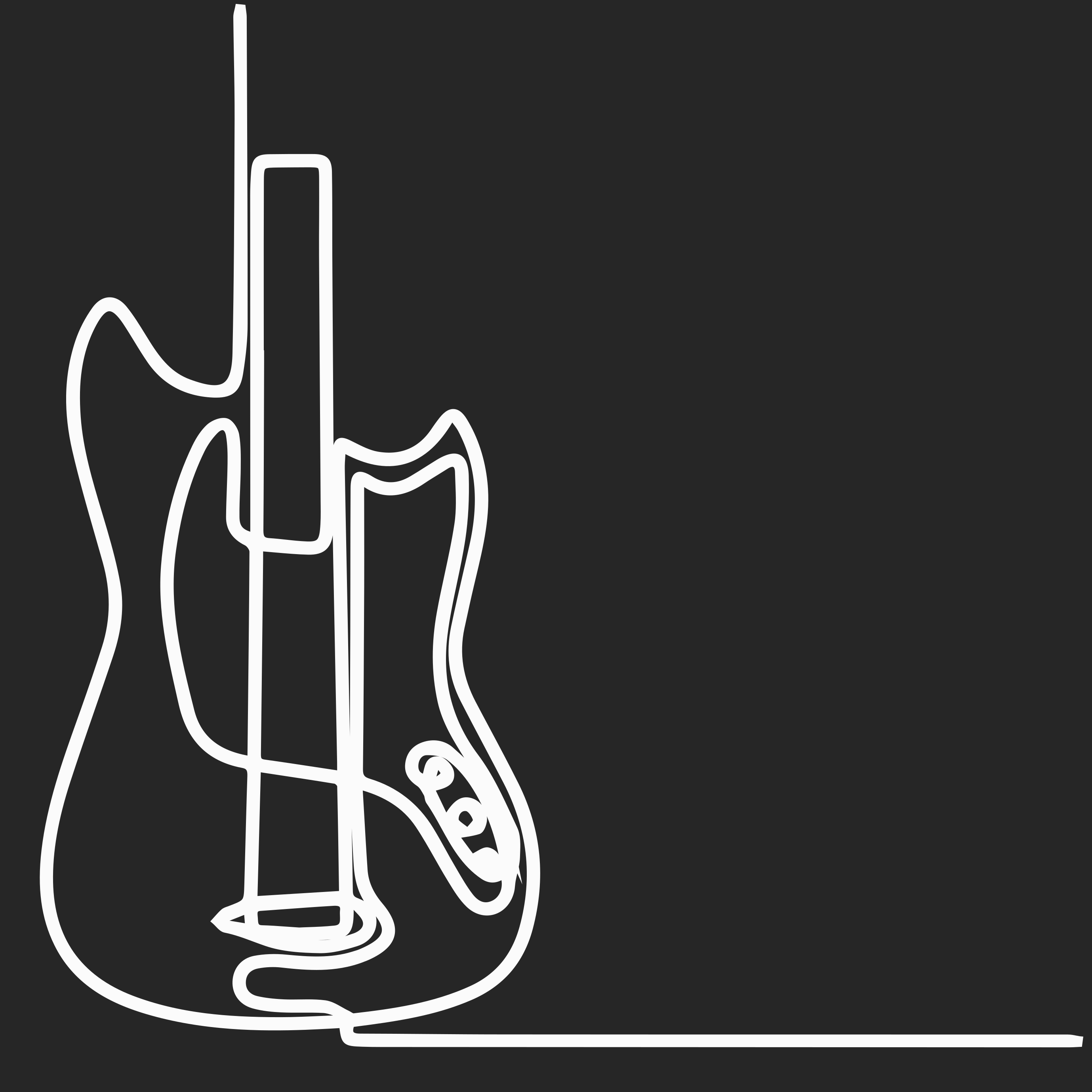 Guitar outline art vinilna preproga za najstnike - TenStickers