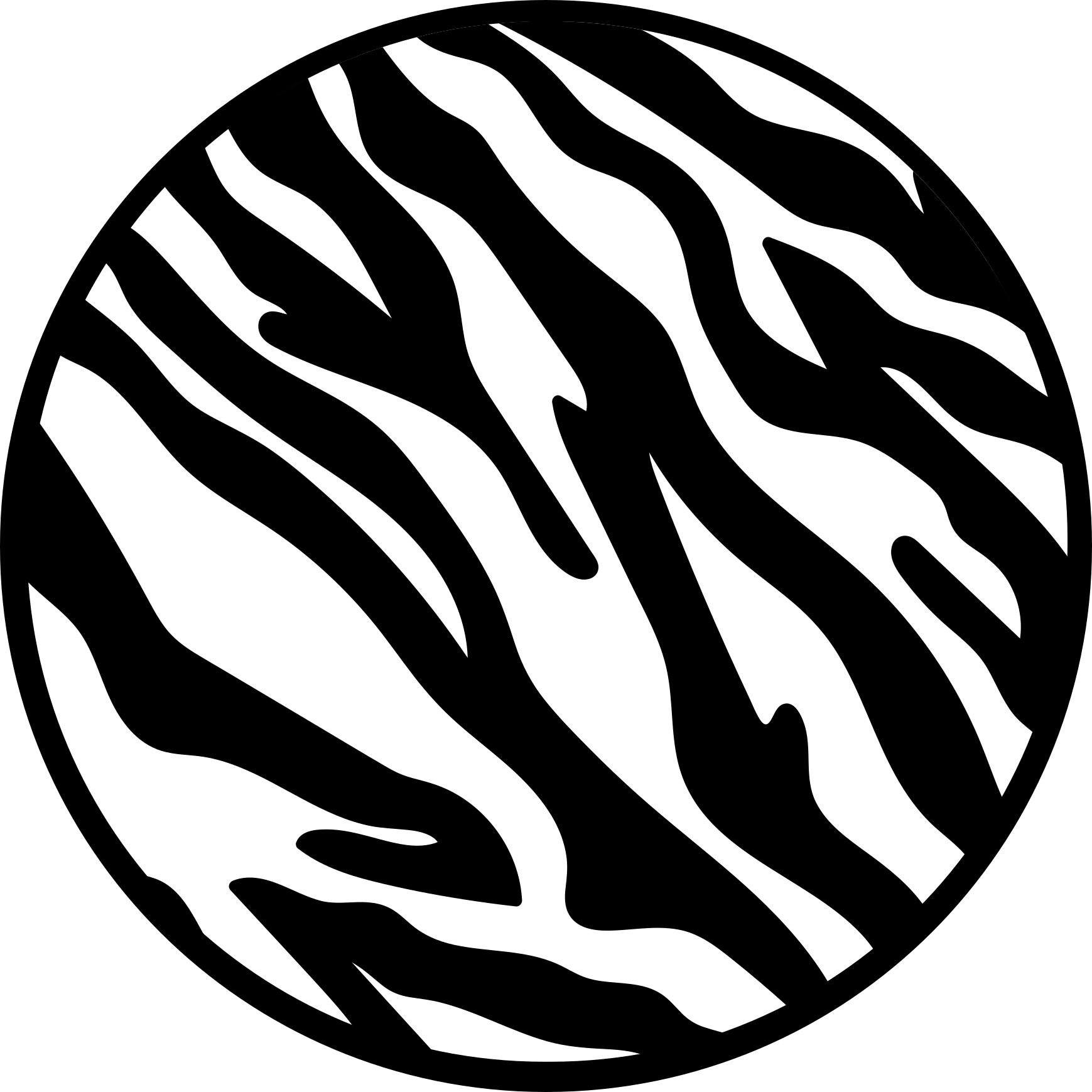 Zebra striped pattern vinilni tepih s potiskom živali - TenStickers