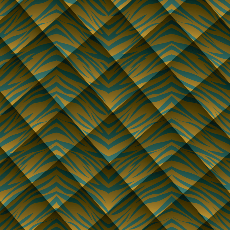 Zebra pattern fusion vinilni tepih z živalskim potiskom - TenStickers