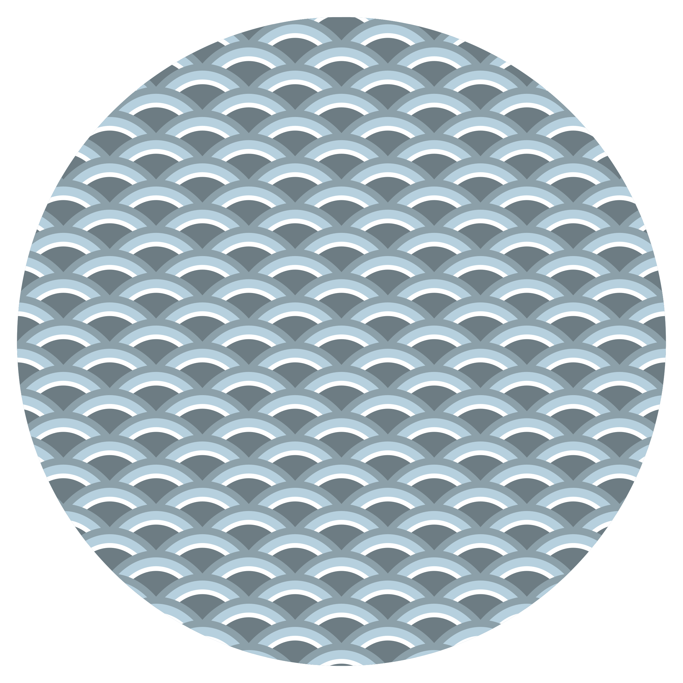 Kačja koža modri vzorec krožna preproga - TenStickers