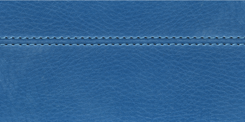 Modri usnjeni šivi Vinilna preproga z lesnim učinkom - TenStickers