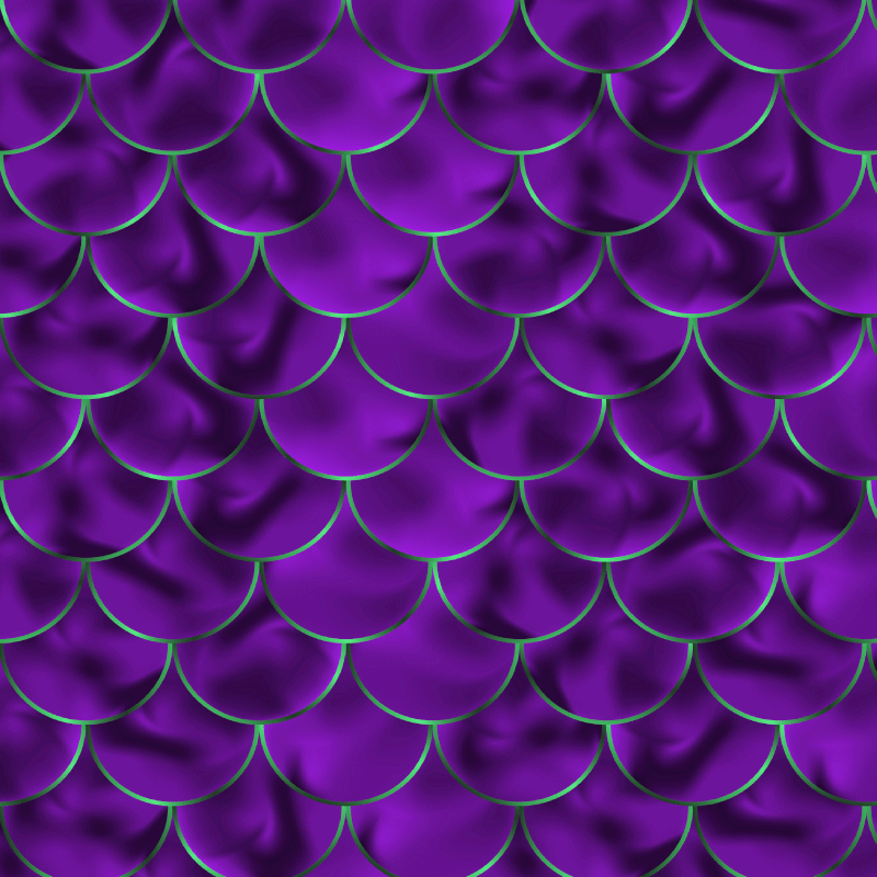 Mermaid scale motif vinilni tepih z živalskim potiskom - TenStickers