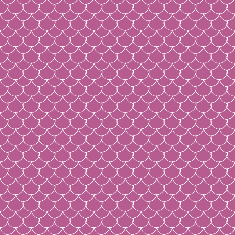 Pink mermaid scales vinilni tepih z motivom živali - TenStickers