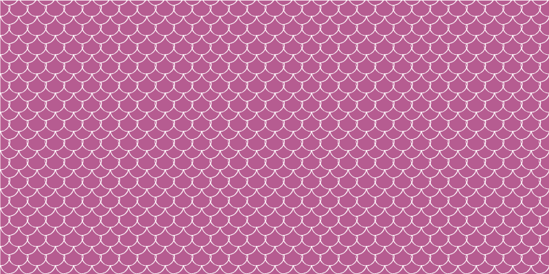Pink scallop patterns vinilni tepih z živalmi - TenStickers
