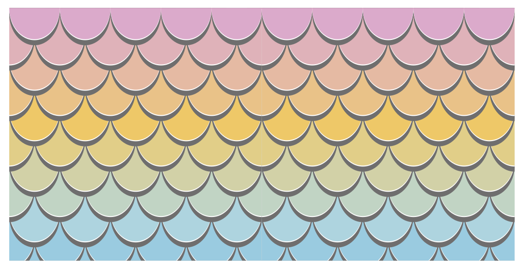 Vzorec pisanih lusk vinilna preproga - TenStickers