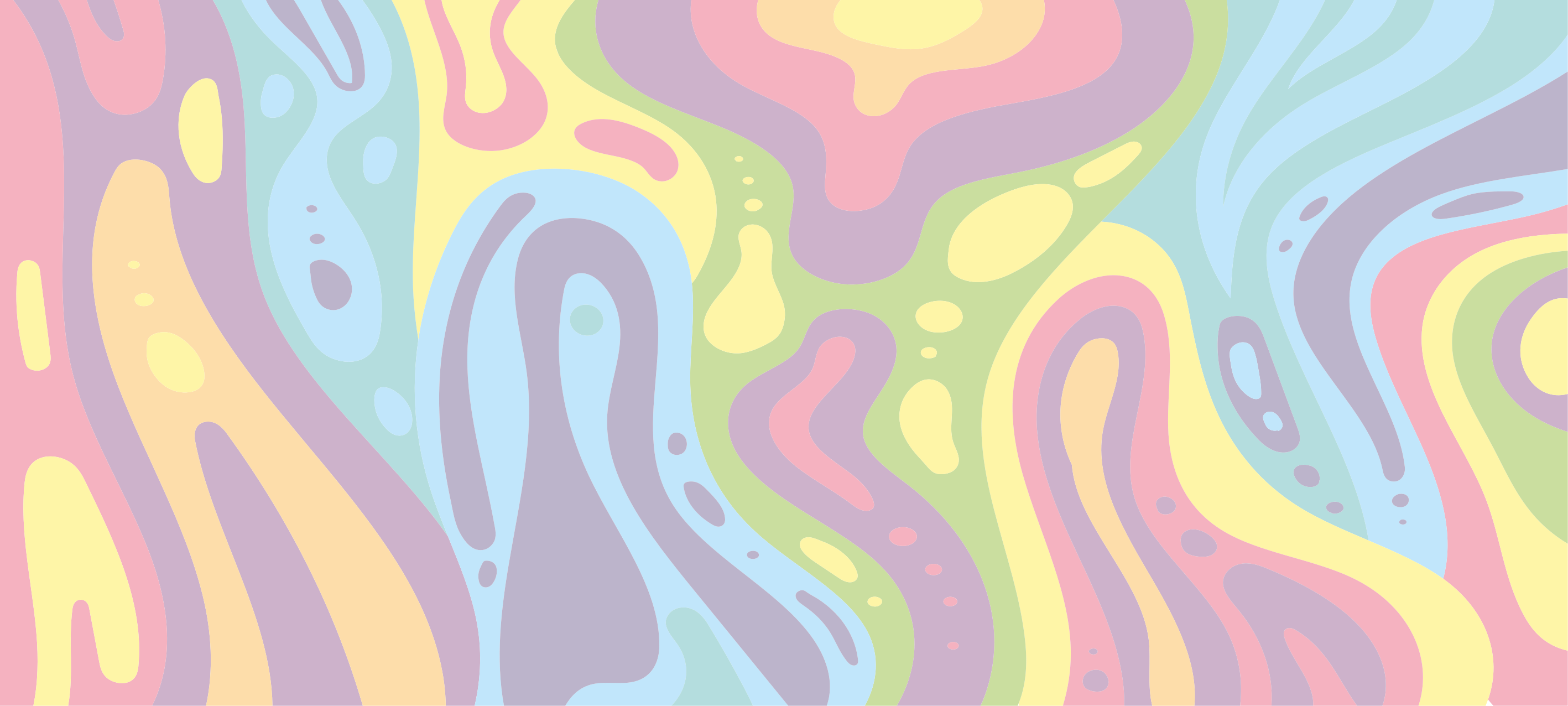 Barviti abstraktni valovi Vinilne preproge v drugih vzorcih - TenStickers