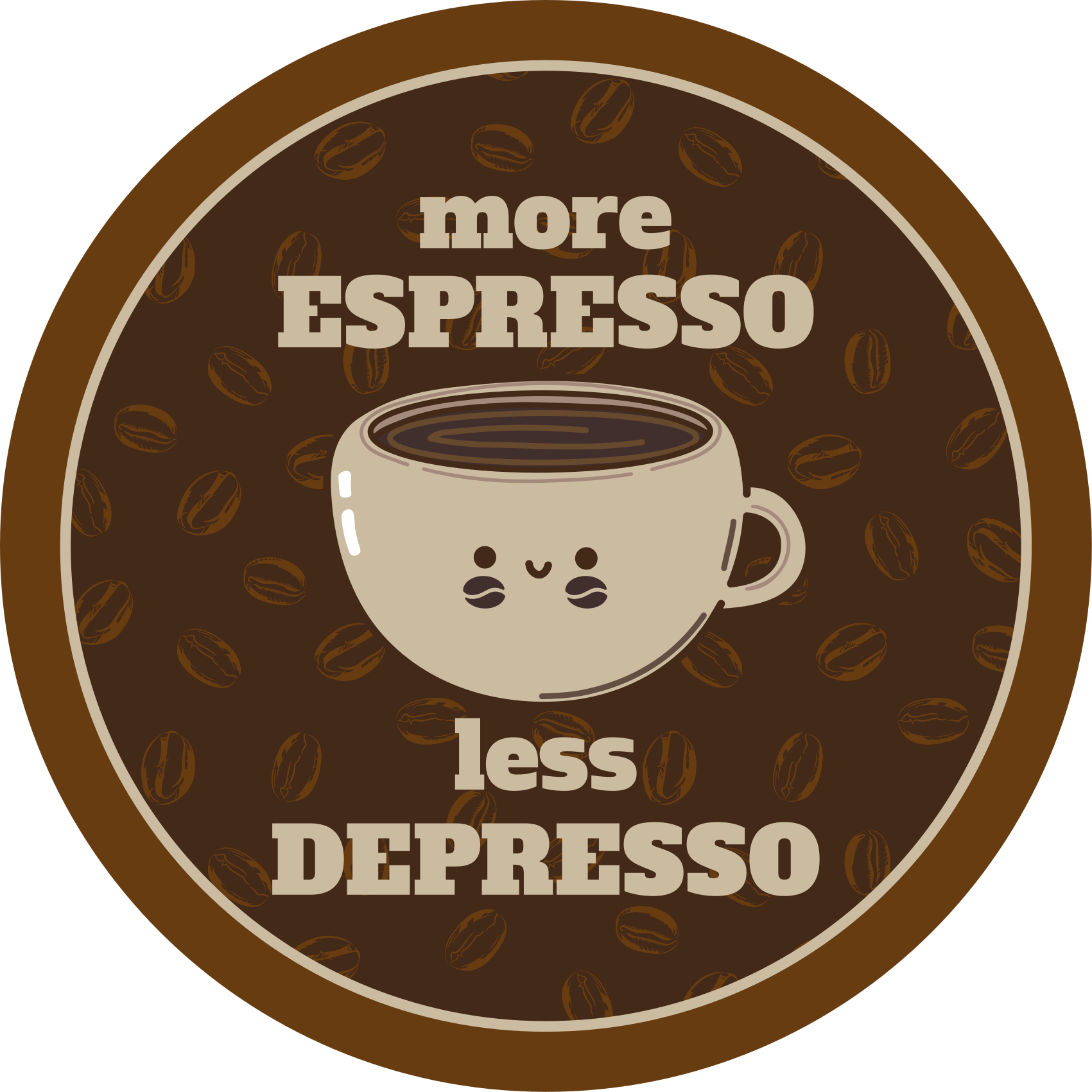 Preproga po naročilu espresso - TenStickers