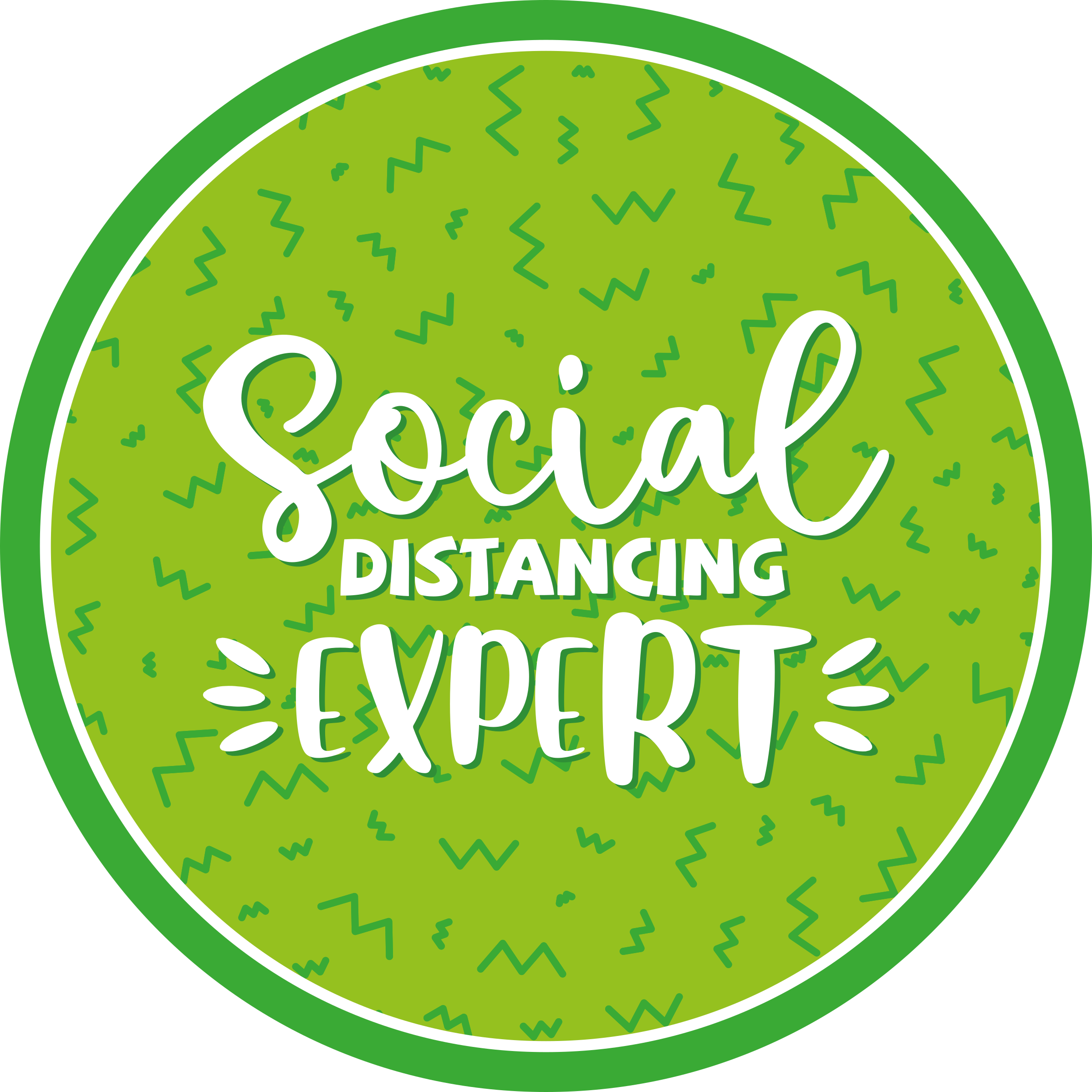 Social distancing expert vinilna preproga svetovni zemljevid - TenStickers