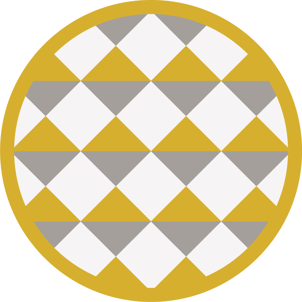 Diamond pattern circle vinilne preproge z vzorci - TenStickers