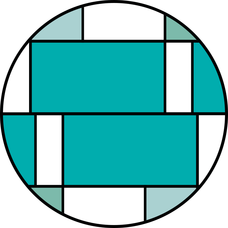 Geometric turquoise motif sodobne vinilne preproge - TenStickers